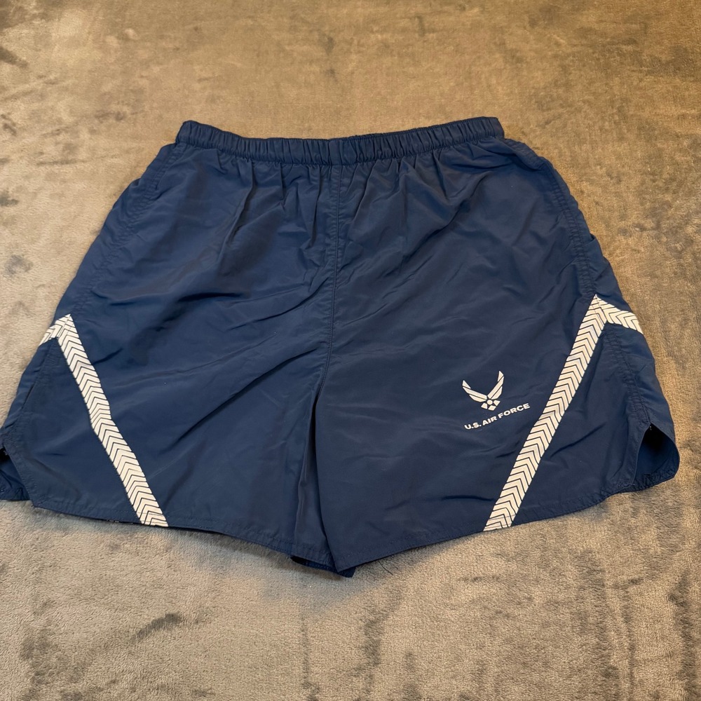 American Power Source US Air Force PT Shorts Mens X-Large Blue Reflective